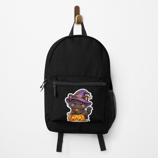 Item preview, Cute Cat Climbing Pumpkin Sticker designed and sold by VeltrixaDesigns.