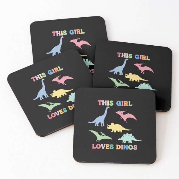 Item preview, This Girl Loves Dinos Dinosaur Lover Girls Kids Child  designed and sold by PopStars1993.