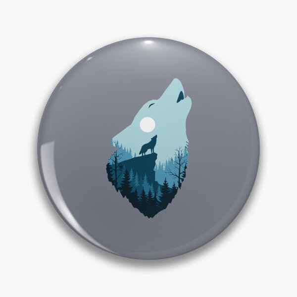 Item preview, Howling Wolf Moon Forest Nature Wilderness designed and sold by SofiBlair.