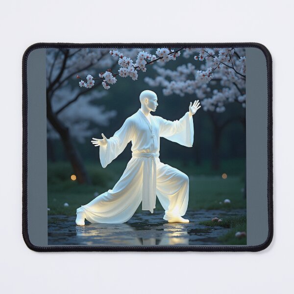 Item preview, The Tai Chi Master of Moonlit Elements: Ethereal Milk Fluid Dynamics Canvas designed and sold by Creative-RE.