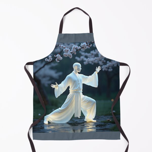 Item preview, The Tai Chi Master of Moonlit Elements: Ethereal Milk Fluid Dynamics Canvas designed and sold by Creative-RE.