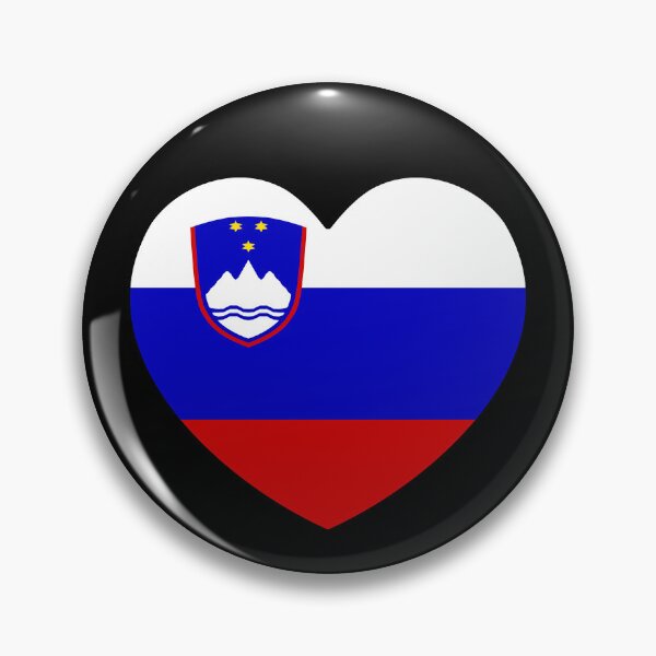 Item preview, Slovenia Flag Heart SI designed and sold by shitpostee.