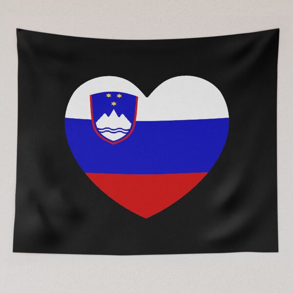 Item preview, Slovenia Flag Heart SI designed and sold by shitpostee.