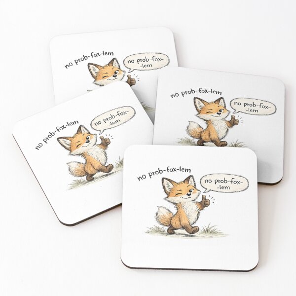 Item preview, Funny No Prob-Fox-Lem Shirt | Fox Pun Sticker | Chill Fox Gift | Easygoing Humor Tee designed and sold by Moonveil_Studio.