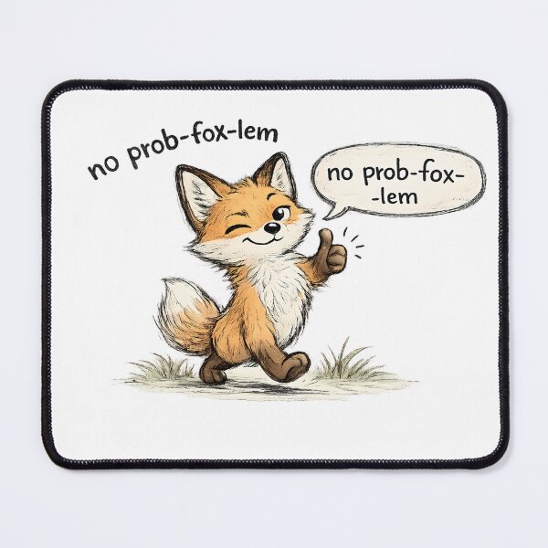 Item preview, Funny No Prob-Fox-Lem Shirt | Fox Pun Sticker | Chill Fox Gift | Easygoing Humor Tee designed and sold by Moonveil_Studio.