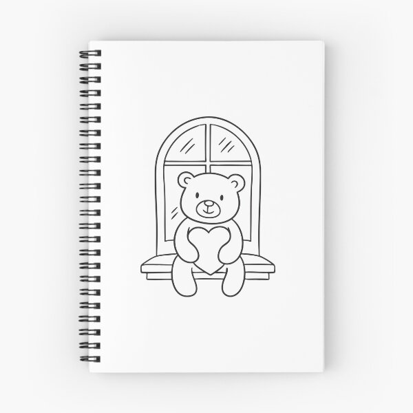 Item preview, A bear doll with a heart sitting on a windowsill designed and sold by rasagamastore.