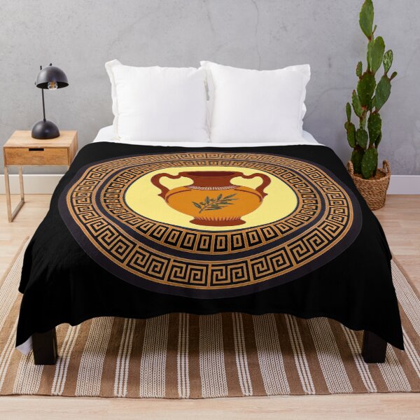 Item preview, antique Greek vase, Greek pattern designed and sold by Kirei-Lily.