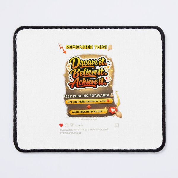 Item preview, Dream It Believe It Achieve It Motivational Sticker | Inspirational Quote | Redbubble Decal designed and sold by Ishratparween11.