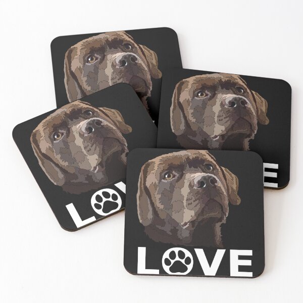 Item preview, Chocolate Labrador Love designed and sold by Just-Arts-4U.