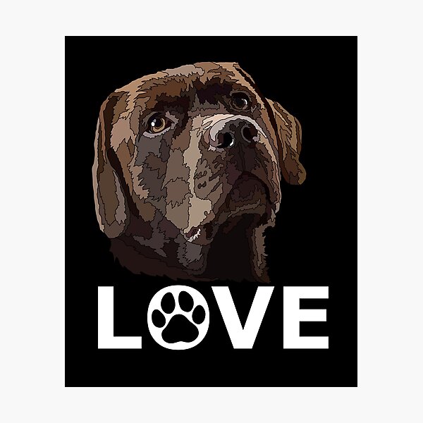 Artikelvorschau, Schokoladenlabrador-Liebe entworfen und verkauft von Just-Arts-4U.
