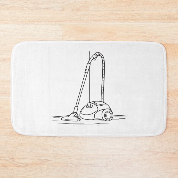 Item preview, A hallway wall with a vacuum cleaner propped against it designed and sold by rasagamastore.