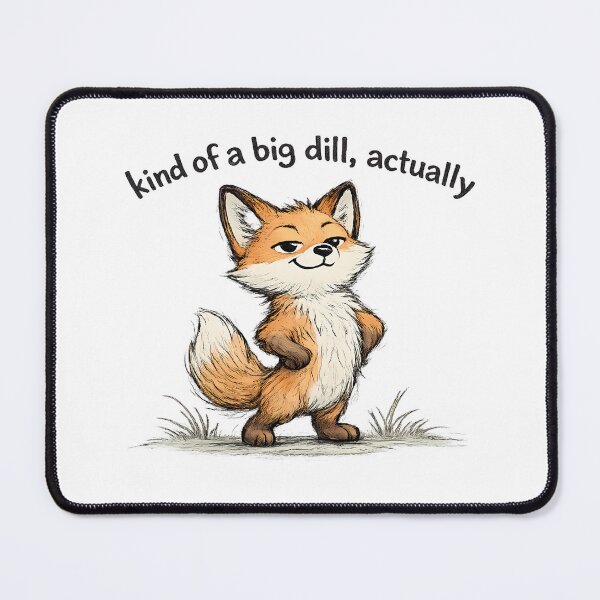 Item preview, Funny Kind Of A Big Dill Fox Shirt | Fox Pun Sticker | Proud Fox Gift | Confident Humor Tee designed and sold by Moonveil_Studio.