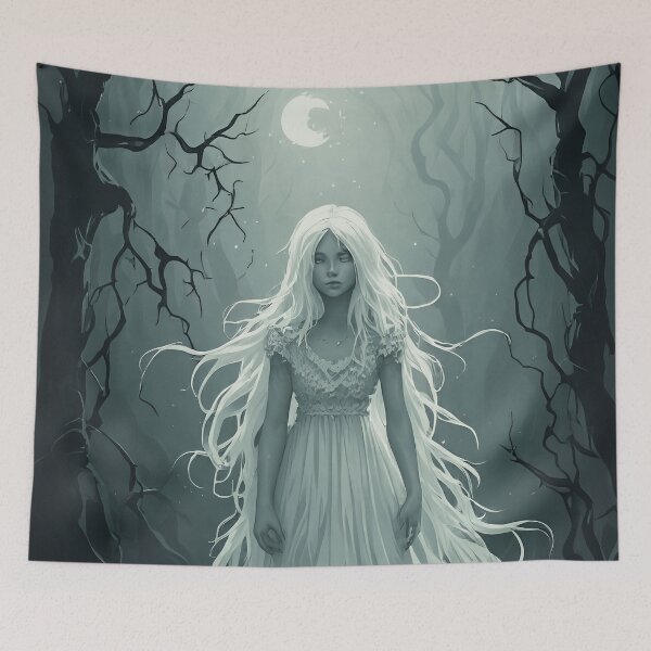 Item preview, white night jungle designed and sold by aliraweb.