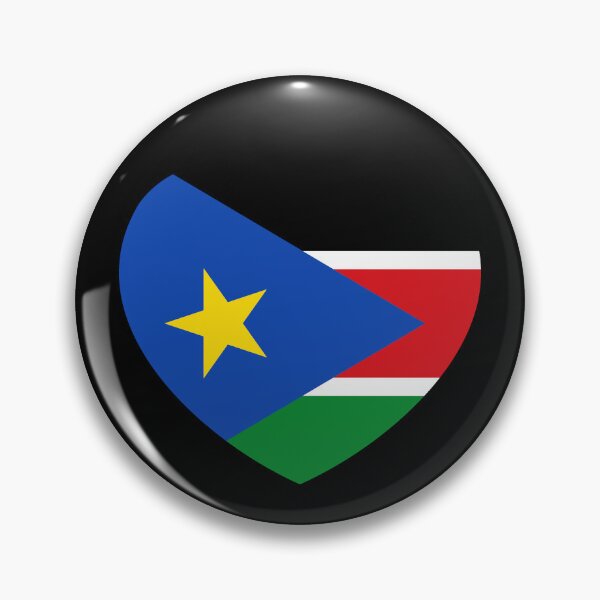 Item preview, South Sudan Flag Heart SS designed and sold by shitpostee.