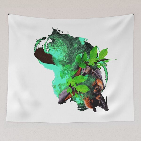 Item preview, Fruit bat with baby, cute baby animals, great animal photos designed and sold by Kirei-Lily.