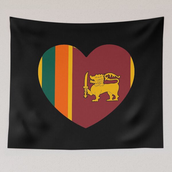 Item preview, Sri Lanka Flag Heart LK designed and sold by shitpostee.
