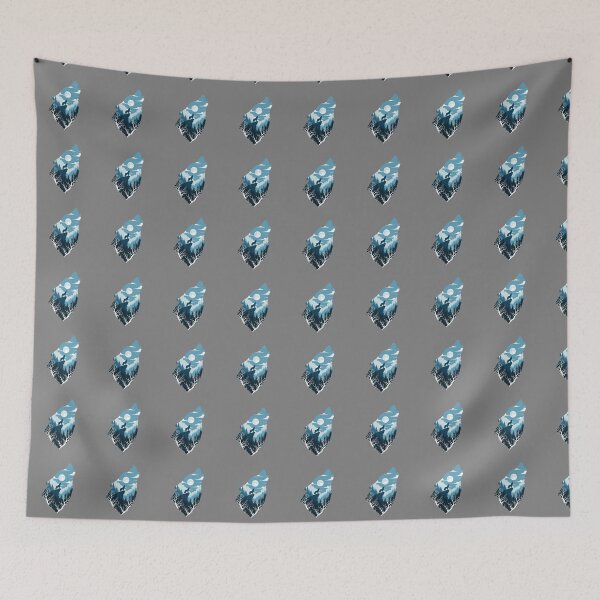 Item preview, Wolf Howling Full Moon Nature Forest Wilderness designed and sold by SofiBlair.