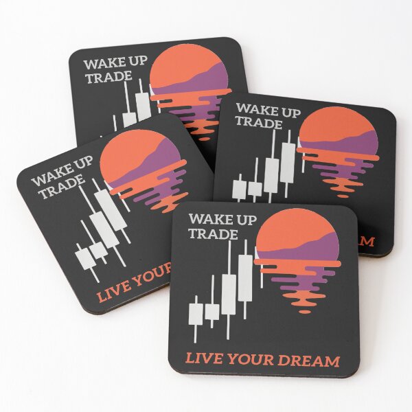 Item preview, Wake up Trade Live Your Dream investing crypto stocks trader designed and sold by Reverielook.