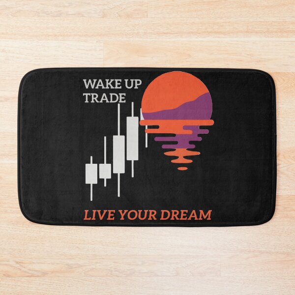 Item preview, Wake up Trade Live Your Dream investing crypto stocks trader designed and sold by Reverielook.