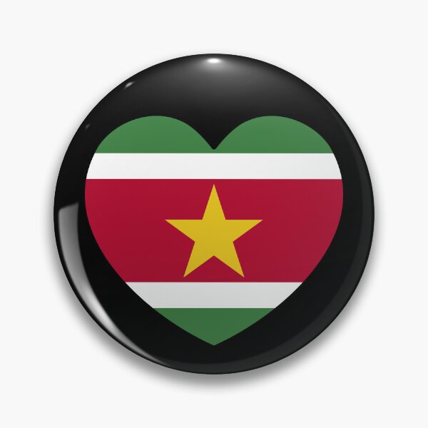 Item preview, Suriname Flag Heart SR designed and sold by shitpostee.