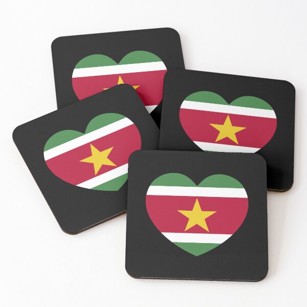 Item preview, Suriname Flag Heart SR designed and sold by shitpostee.