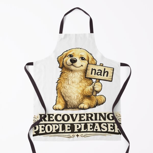 Item preview, Recovering People Pleaser | Cute Dog Saying "Nah" Funny Self-Help Design designed and sold by BabiesNanimals.