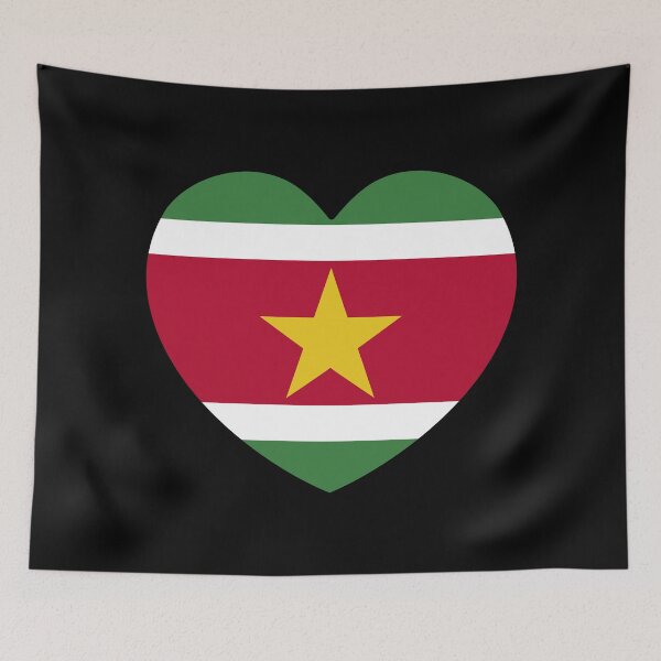 Artikelvorschau, Surinamische Flagge Herz SR entworfen und verkauft von shitpostee.