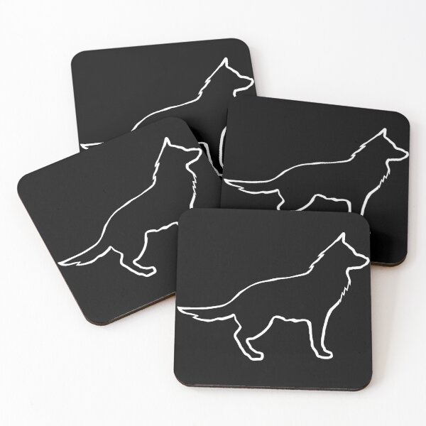 Item preview, German shepherd outlines, great pet tees, dog mom designed and sold by Kirei-Lily.