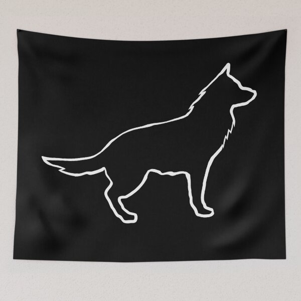 Item preview, German shepherd outlines, great pet tees, dog mom designed and sold by Kirei-Lily.
