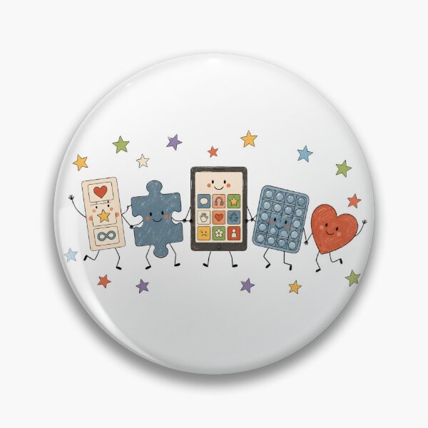 Item preview, Autism Doodle Characters Neurodiversity Inclusion SPED Teach designed and sold by VGAfanatic.