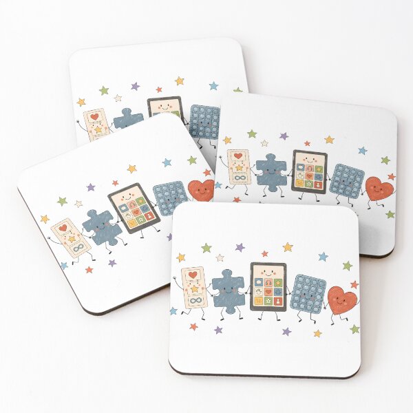 Item preview, Autism Doodle Characters Neurodiversity Inclusion SPED Teach designed and sold by VGAfanatic.