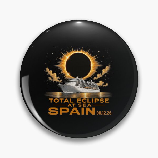 Item preview, Total Eclipse At Sea Spain Cruise Solar Eclipse August Twenty Twenty Six designed and sold by MassonCalepon.
