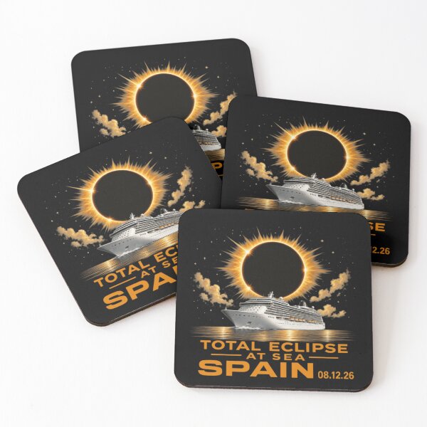 Item preview, Total Eclipse At Sea Spain Cruise Solar Eclipse August Twenty Twenty Six designed and sold by MassonCalepon.