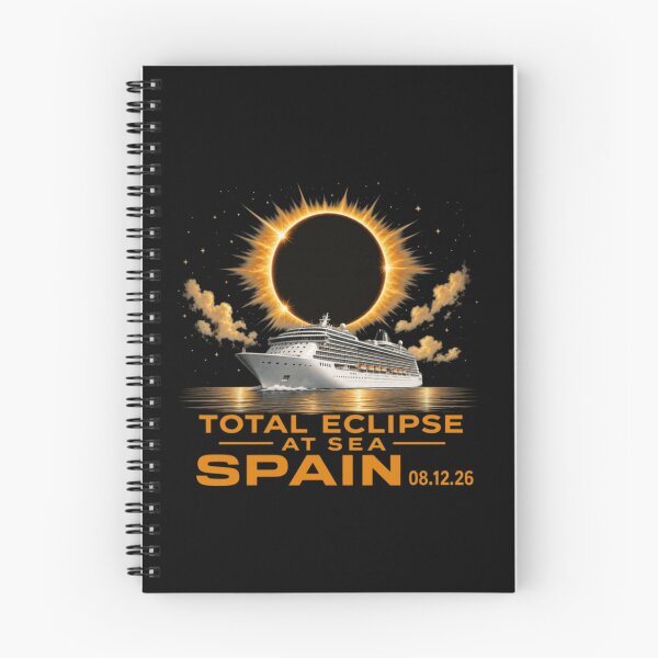 Item preview, Total Eclipse At Sea Spain Cruise Solar Eclipse August Twenty Twenty Six designed and sold by MassonCalepon.