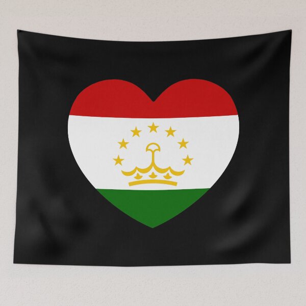 Item preview, Tajikistan Flag Heart TJ designed and sold by shitpostee.