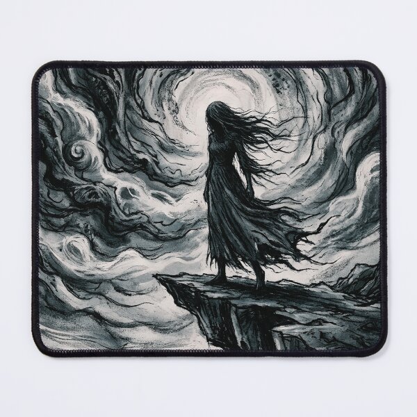 Item preview, Norwegian Witch Cliff Storm Nordic Gothic Art designed and sold by NorwegianWitch.