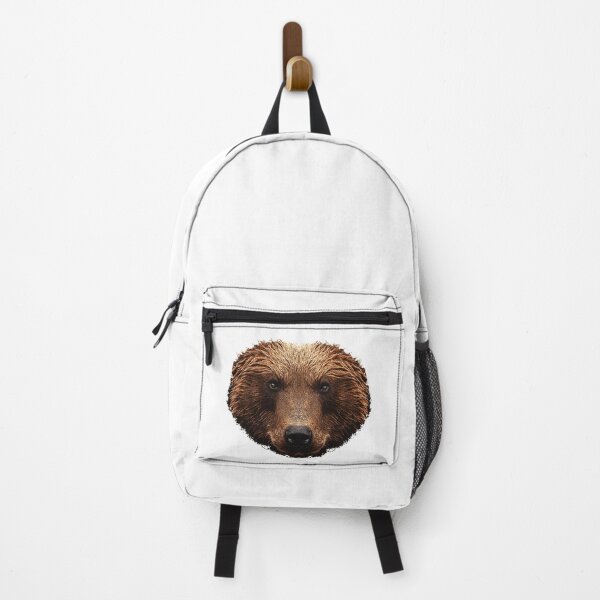 Item preview, Brown bear face, bear head, wild animal motifs men, popular animal shirts designed and sold by Kirei-Lily.