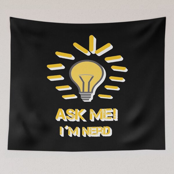 Item preview, Ask me!, nerd shirt, intelligent sayings, birthday gift IT designed and sold by Kirei-Lily.