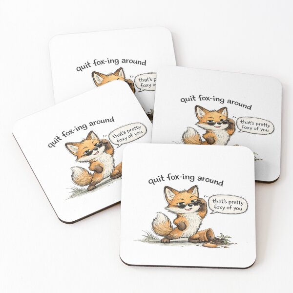 Item preview, Funny Quit Fox-ing Around Shirt | Fox Pun Sticker | Mischievous Fox Gift | Playful Humor Tee designed and sold by Moonveil_Studio.