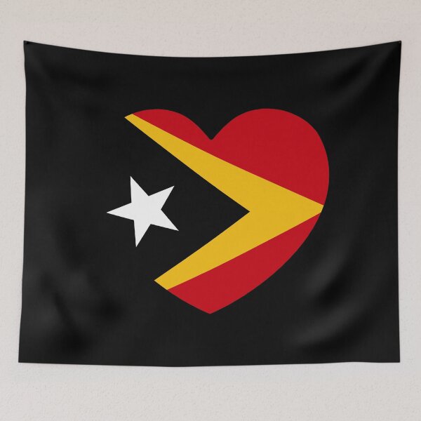 Item preview, Timor Leste Flag Heart TL designed and sold by shitpostee.
