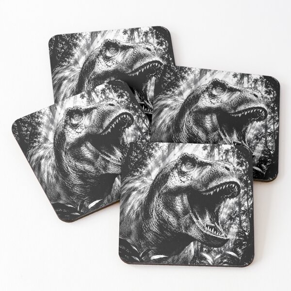 Item preview, T-Rex roaming through the forest  designed and sold by Island Art Studios.