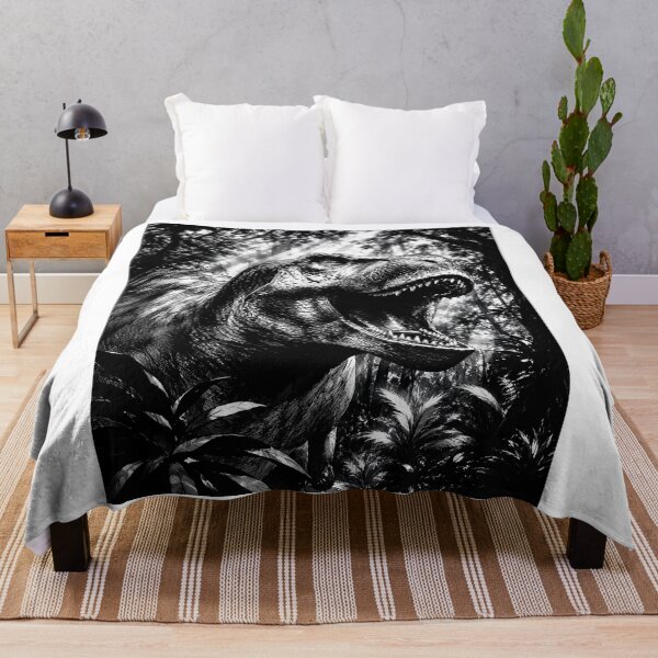 Item preview, T-Rex roaming through the forest designed and sold by Island Art Studios.