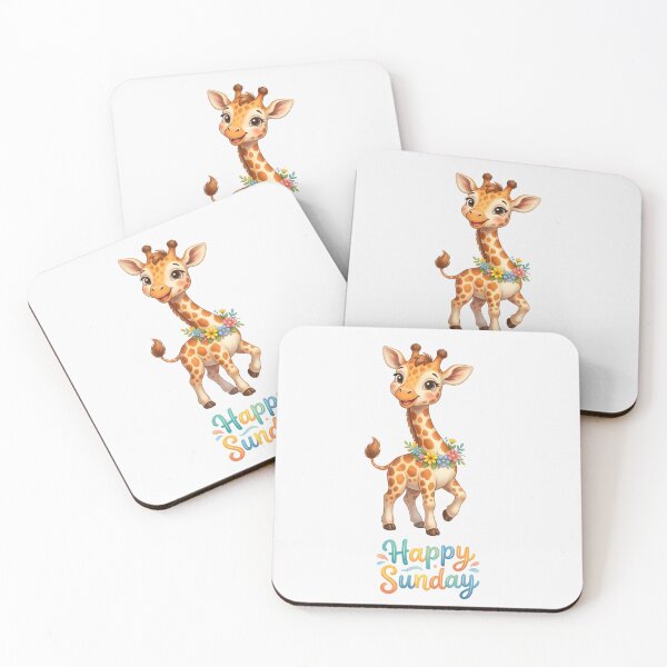Item preview, Cute Giraffe Happy Sunday designed and sold by naragon4289.