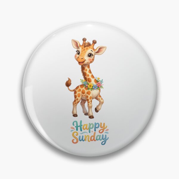 Item preview, Cute Giraffe Happy Sunday designed and sold by naragon4289.