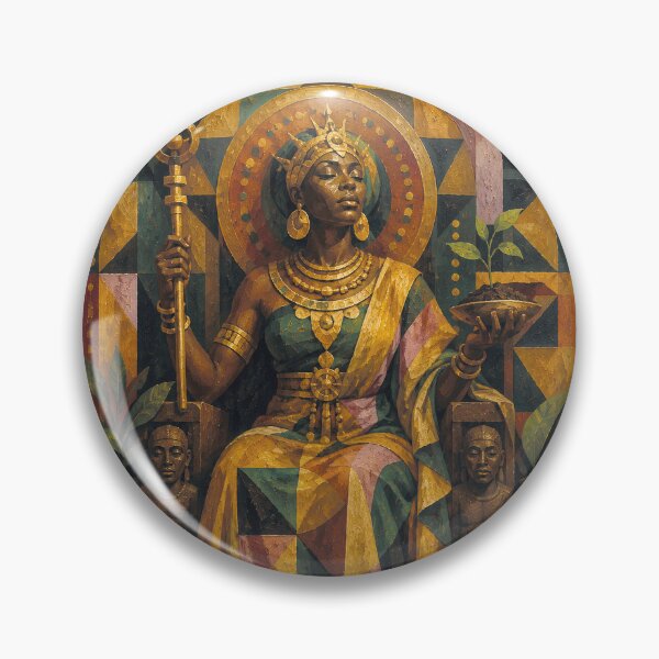 Item preview, Nigerian goddess Ala painting designed and sold by GalleryKauffeld.
