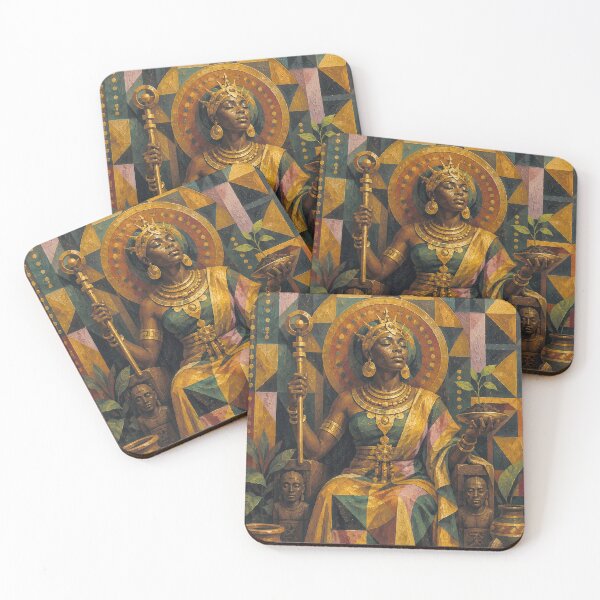 Item preview, Nigerian goddess Ala painting designed and sold by GalleryKauffeld.