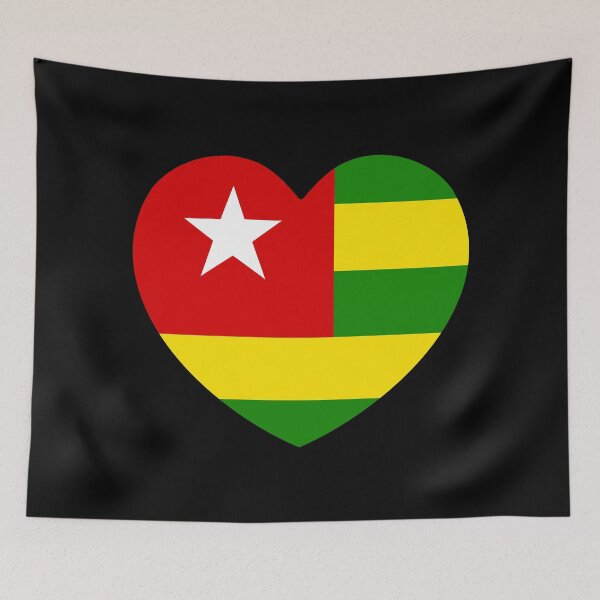 Item preview, Togo Flag Heart TG designed and sold by shitpostee.