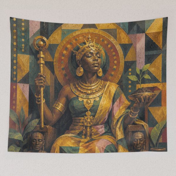 Item preview, Nigerian goddess Ala painting designed and sold by GalleryKauffeld.