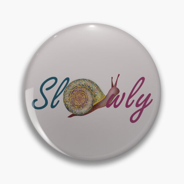 Item preview, Slowly Snail Word Art – Colorful Cute Snail Typography Design designed and sold by NiinaZyl.