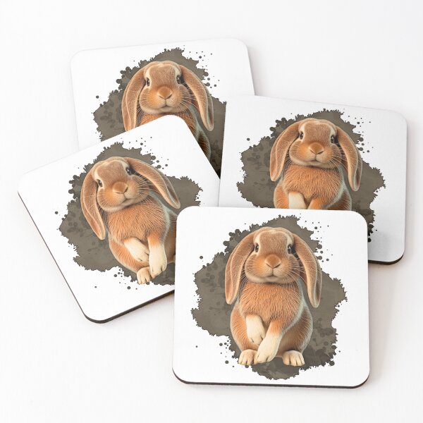 Item preview, stable bunny with hanging ears, small animals, cute pets, great rabbit shirts designed and sold by Kirei-Lily.